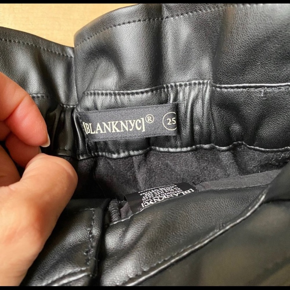 BlankNYC BNWT Belted vegan leather paperbag pants